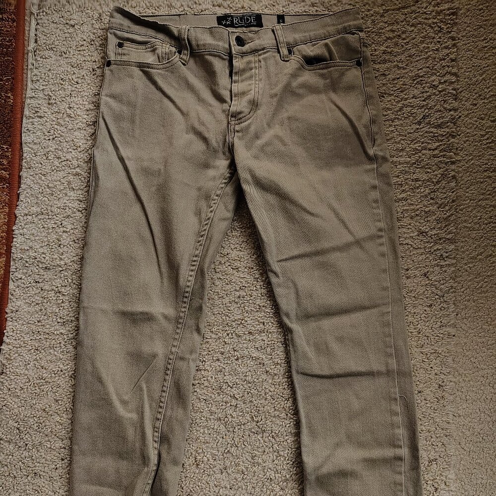 Rude Grey Skinny Jeans Size 32x32